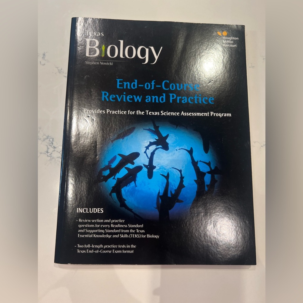 TEXTBOOK: Texas Biology. End-of-course Review and Practice. NEW